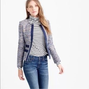 Jcrew Petite metallic tweed jacket